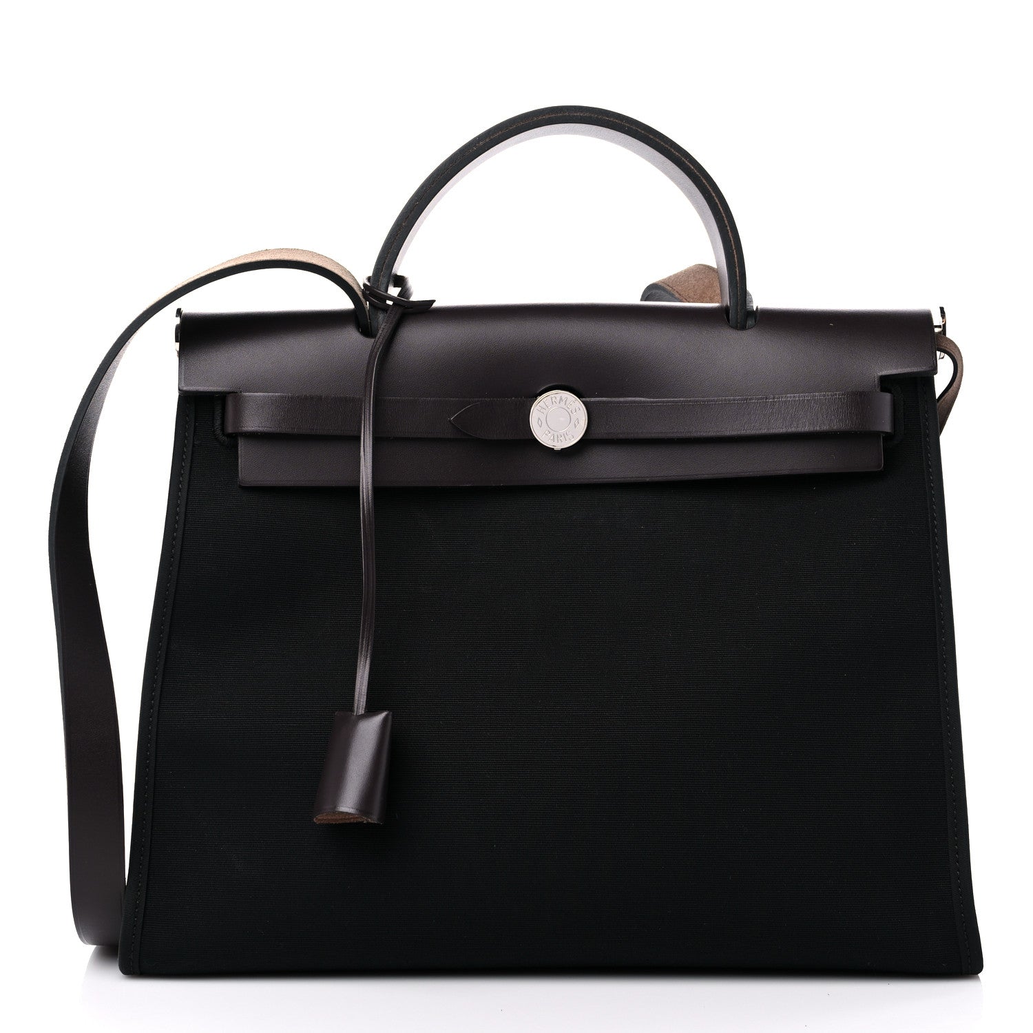 Hermes Toile Vache Hunter Herbag Zip 31 PM Black Ebene 3 of 13