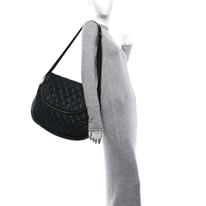 Chanel Nylon Quilted XL Coco Cocoon Messenger Black 2 of 11