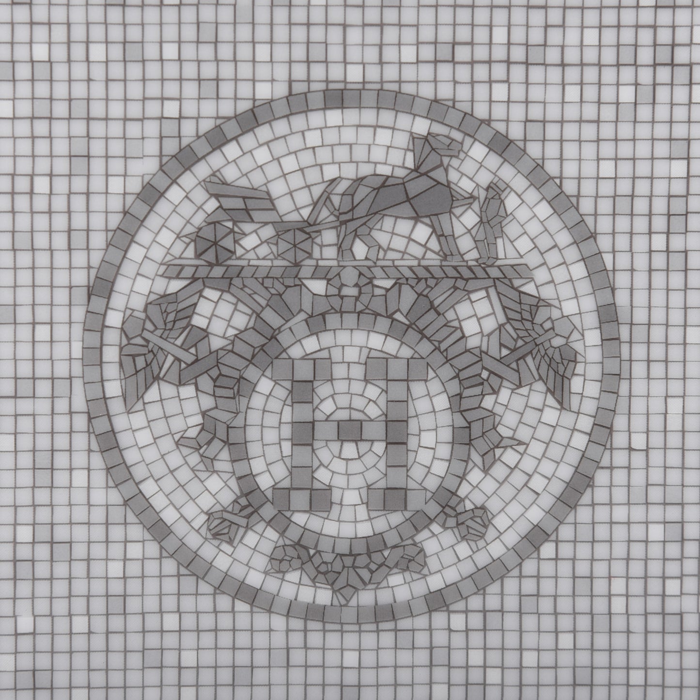 Porcelain Mosaique Au 24 Sushi Plate Platine