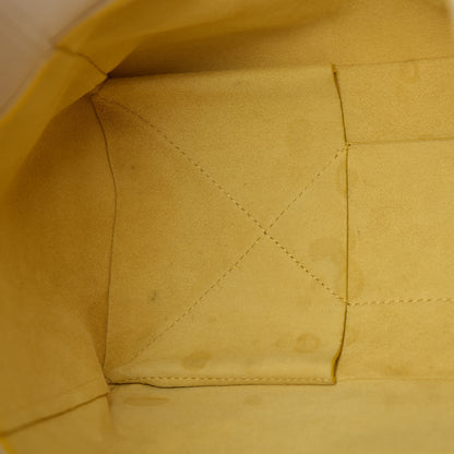 Celine Lambskin Vertical Bi-Cabas White Sun Yellow 8 of 29
