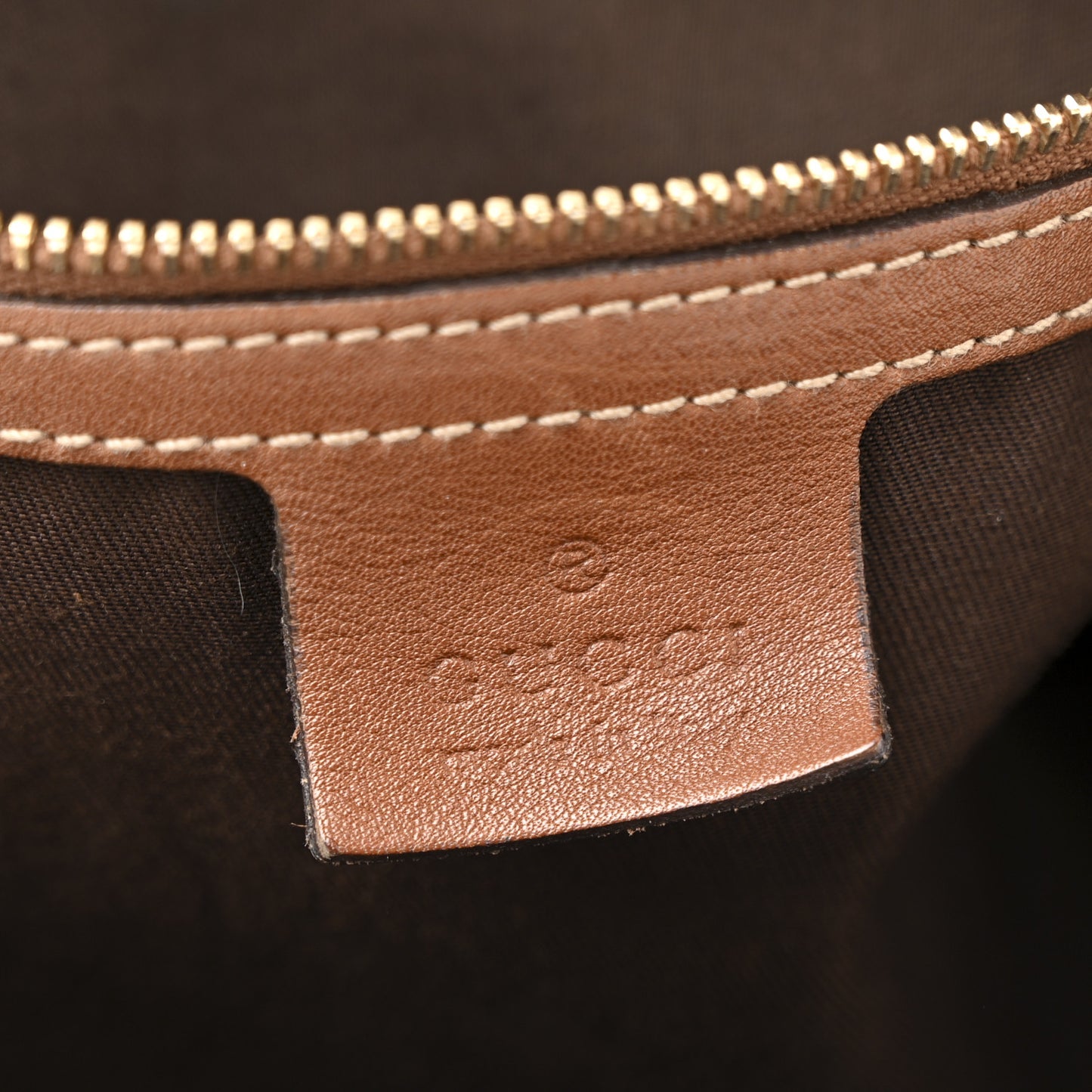Calfskin Large Horsebit Chain Hobo Brown