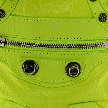 Balenciaga Agneau Arena Le Cagole Crossbody Bag Fluo Yellow 9 of 11