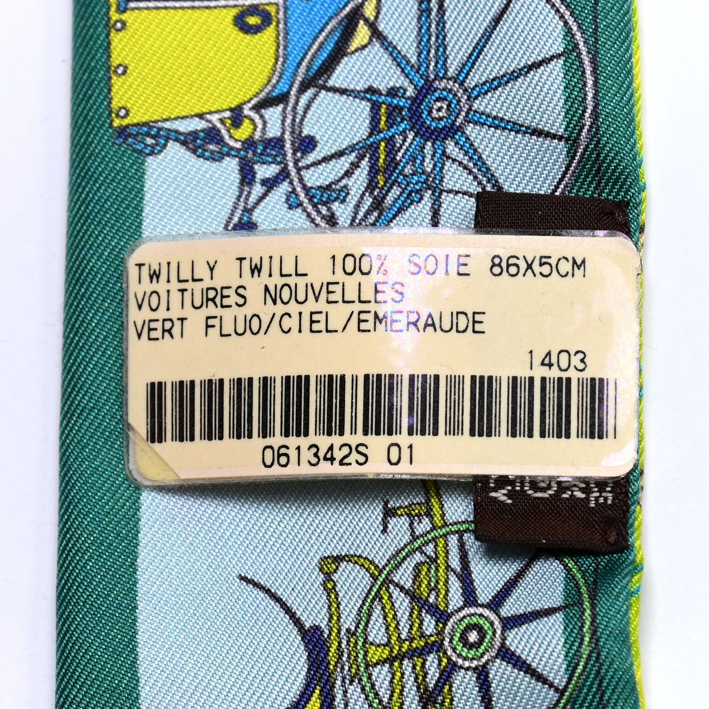 Silk Voitures Nouvelles Twilly Vert Fluo Ciel Emeraude