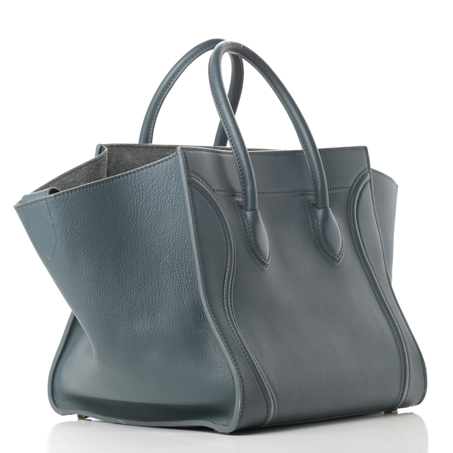 Supple Calfskin Medium Phantom Luggage Slate Blue