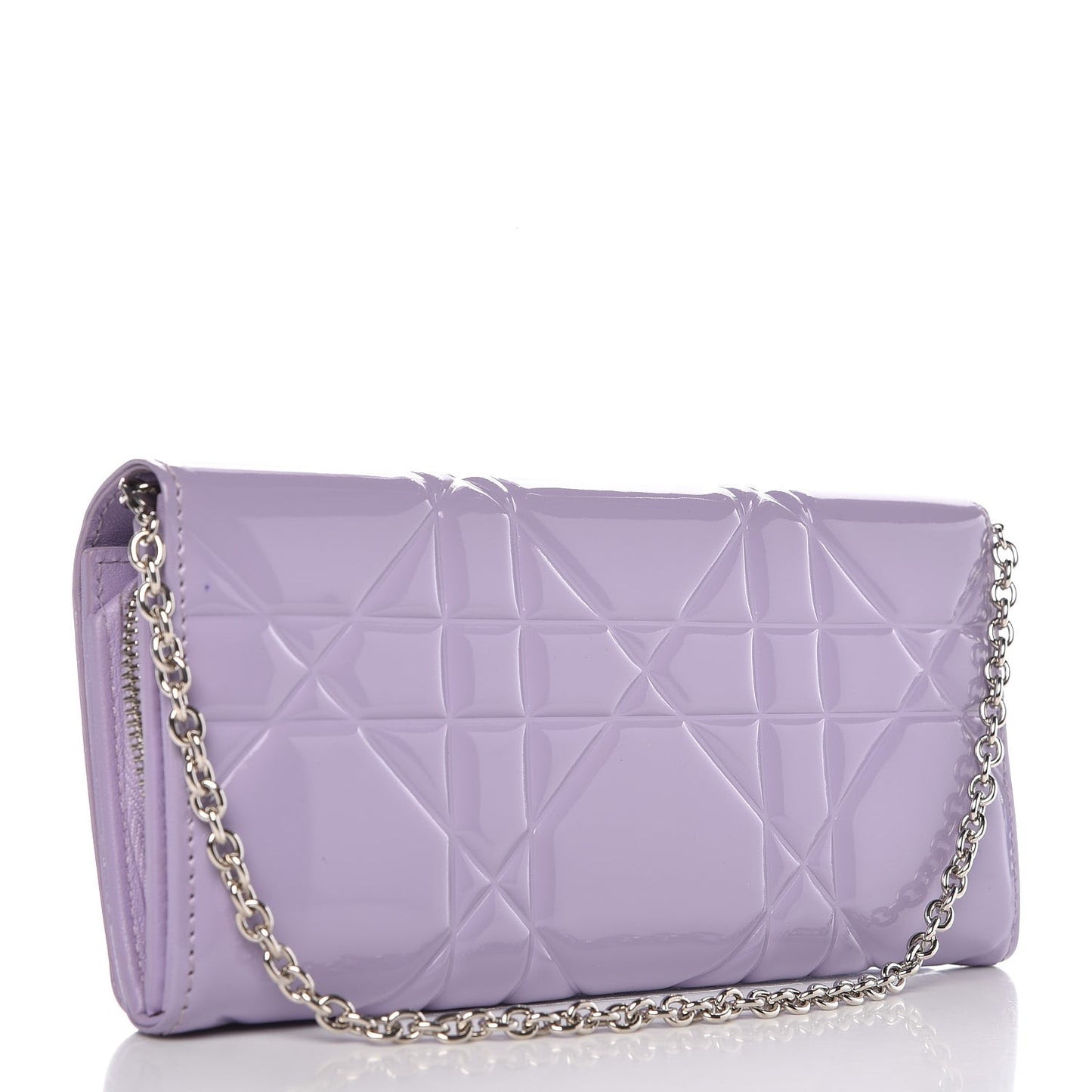 Patent Cannage Rendez-vous Chain Wallet Purple