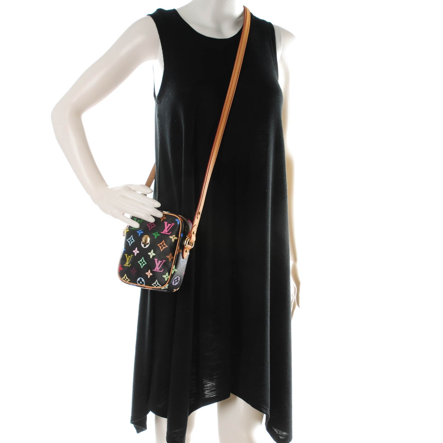 Louis Vuitton Monogram Multicolor Rift Black 2 of 7