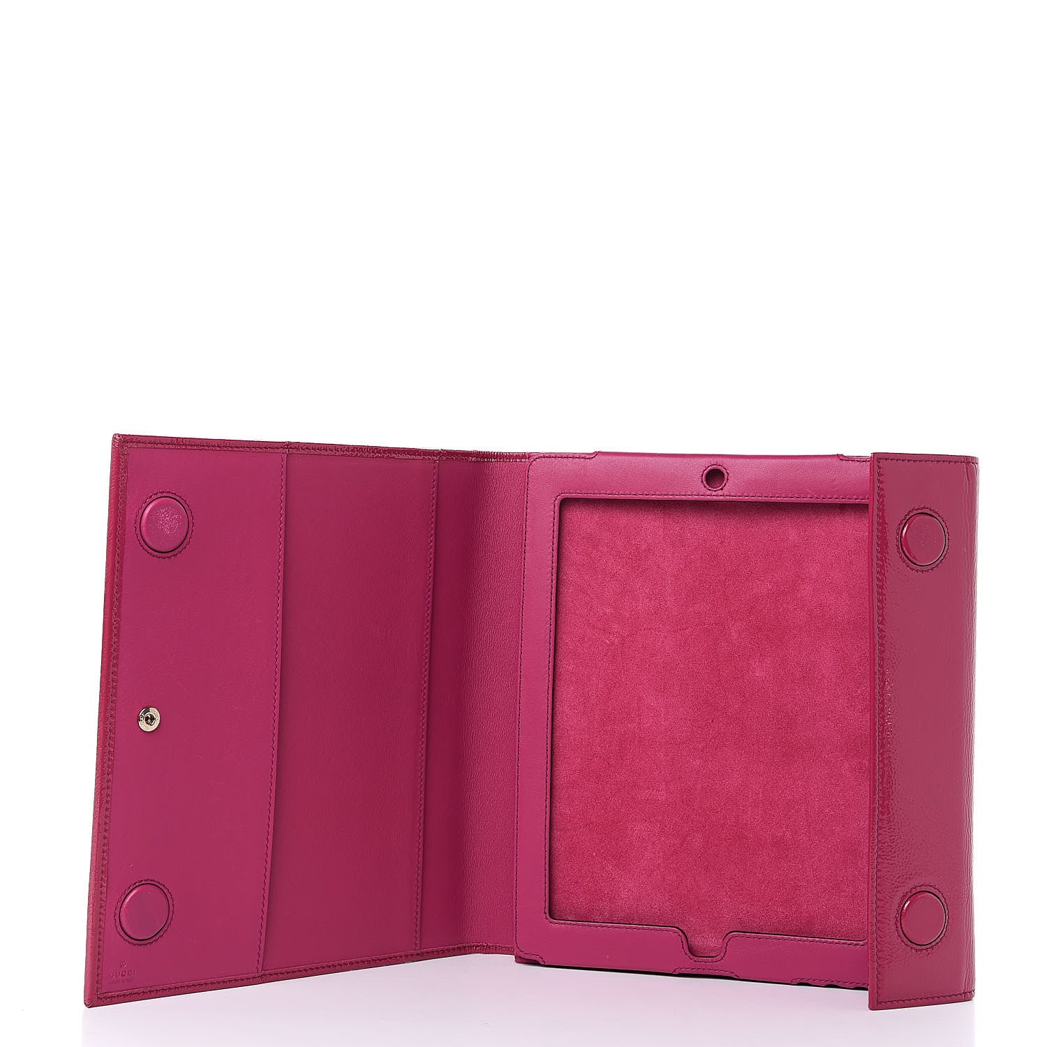 Gucci Vernice Naplack Soho iPad Case Bright Bouganville 5 of 11
