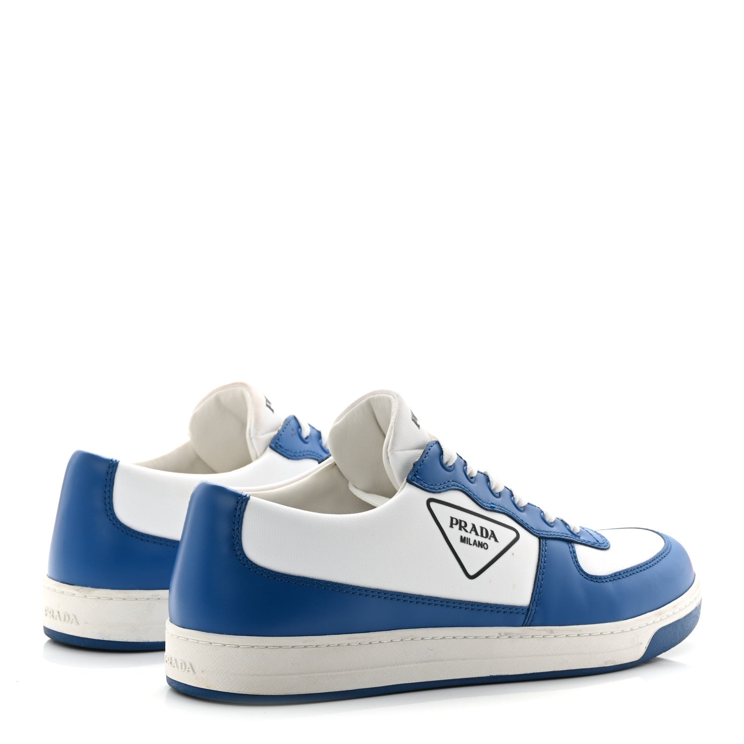 Prada Vitello Sport Spazzolato Rois Triangle Logo Downtown Low Top