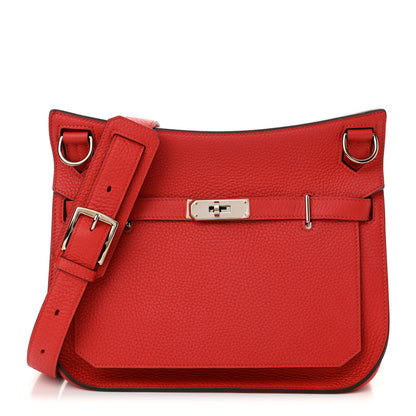 Hermes Taurillon Clemence Jypsiere 28 Rouge Casaque 1 of 12