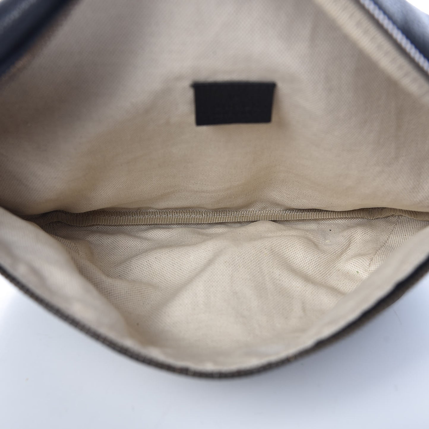 Grained Calfskin Logo Belt Bag Black