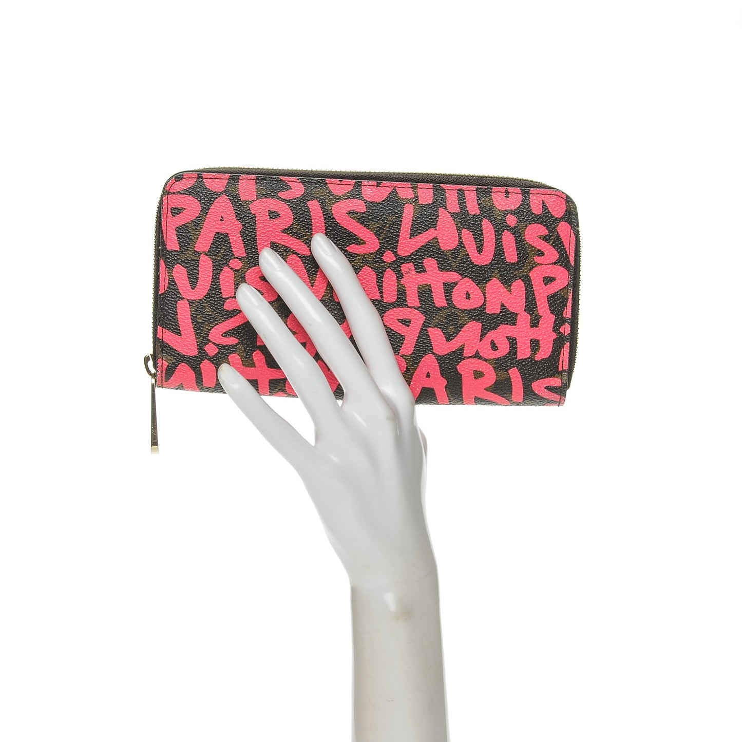 Monogram Graffiti Zippy Wallet Fuchsia