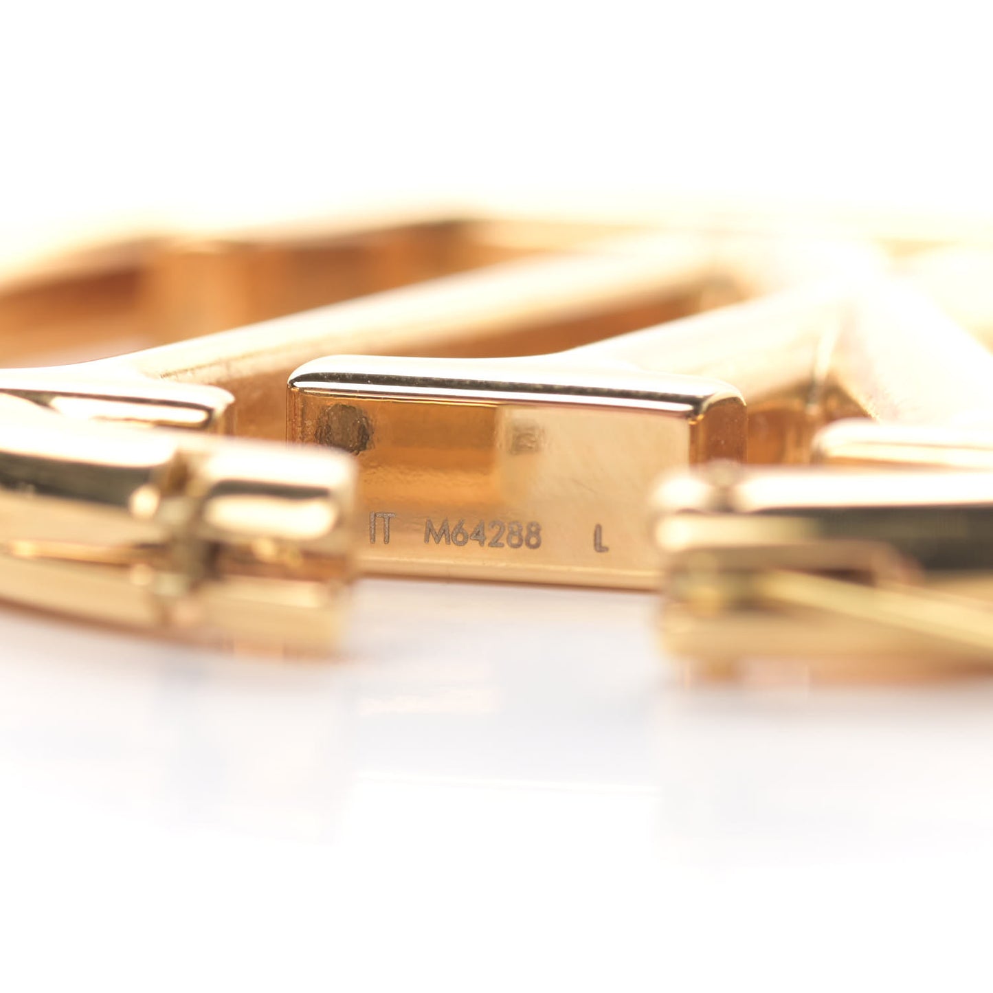 Metal Louise Hoop Earrings Gold