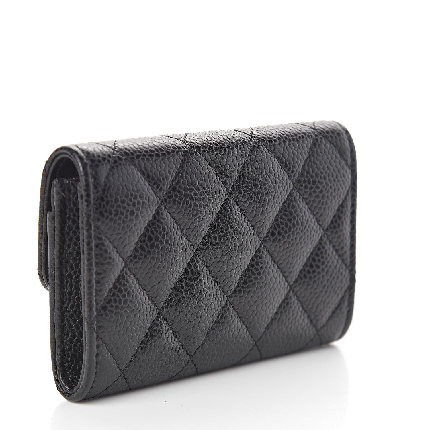 Chanel Caviar Quilted Flap Card Holder Black 3 of 9
