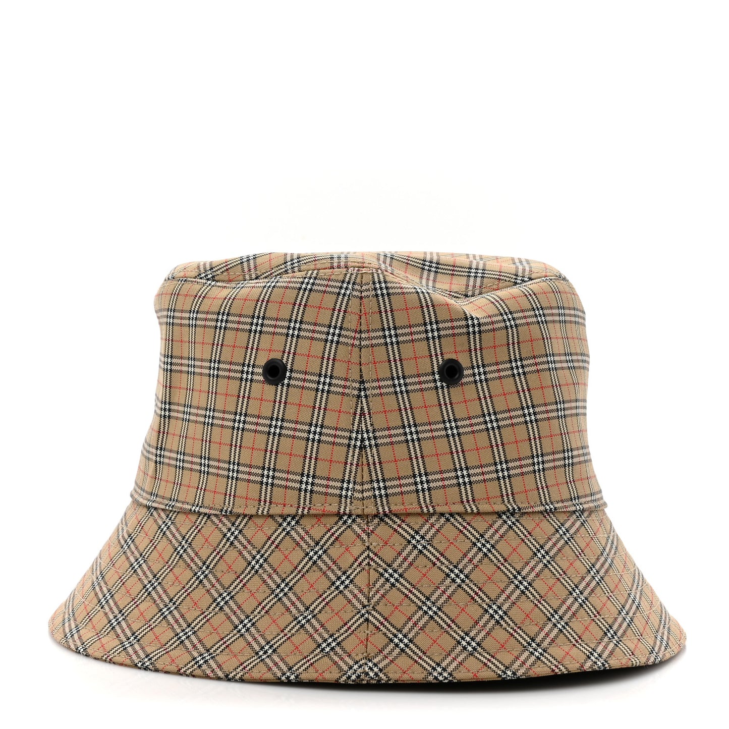 Technical Cotton Micro Check Bucket Hat L Archive Beige