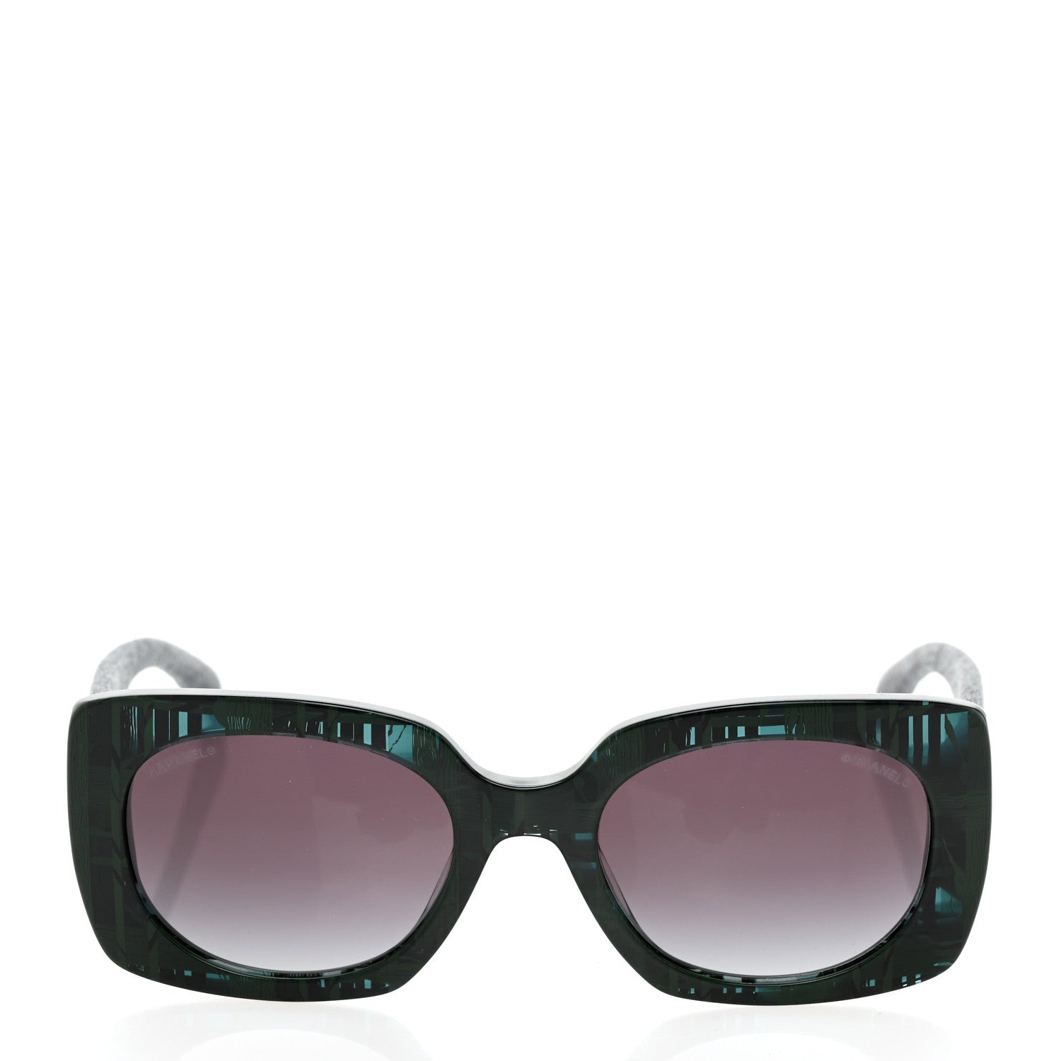 Chanel Denim Rectangle Sunglasses 5406 Blue 2 of 10