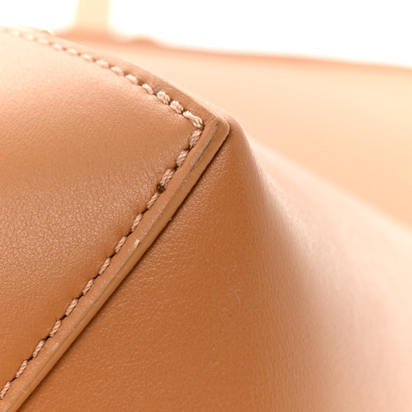 Shiny Calfskin Medium Puzzle Fold Tote Warm Desert