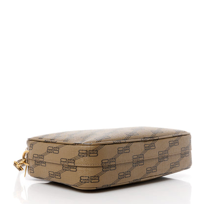 Balenciaga Coated Canvas BB Monogram Medium Signature Camera Bag Beige Brown 4 of 10
