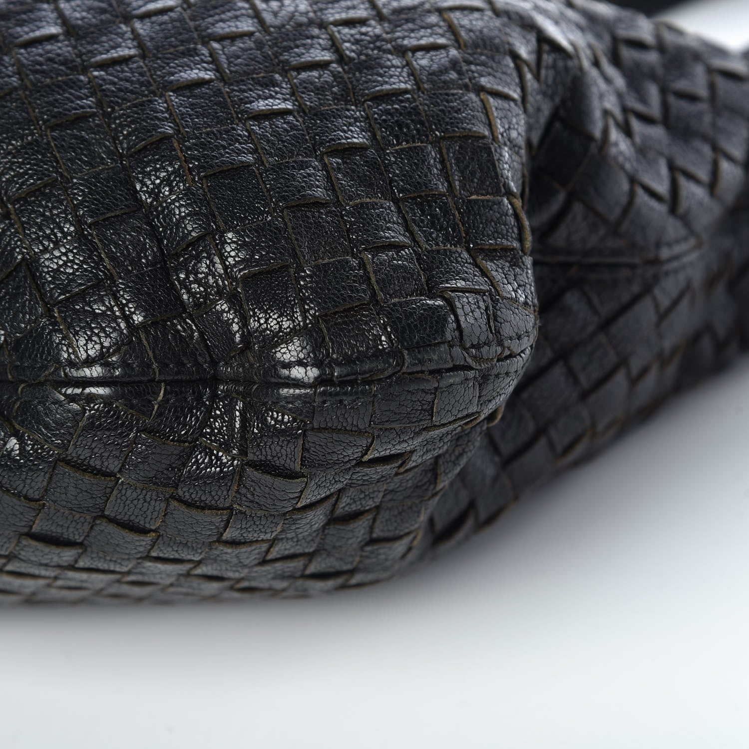 Bottega Veneta Nappa Intrecciato Shoulder Bag Black 14 of 17