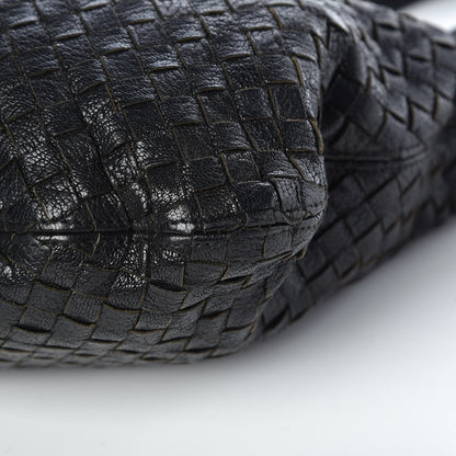Bottega Veneta Nappa Intrecciato Shoulder Bag Black 14 of 17