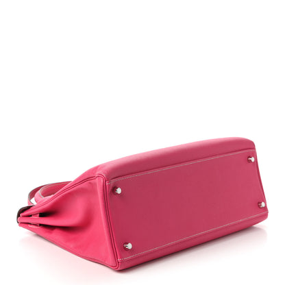 Hermes Epsom Candy Kelly Retourne 35 Rose Tyrien Rubis 4 of 14