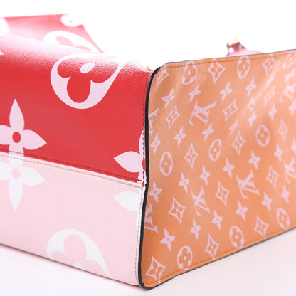Louis Vuitton Monogram Giant Onthego GM Rouge Rose 9 of 11