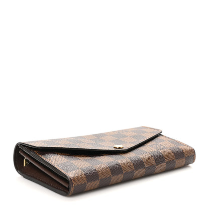 Louis Vuitton Damier Ebene Sarah Wallet NM 4 of 9