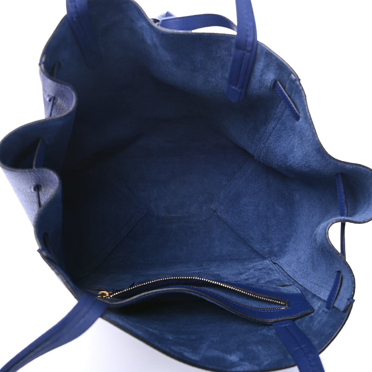 Soft Grained Calfskin Small Belt Cabas Phantom Indigo