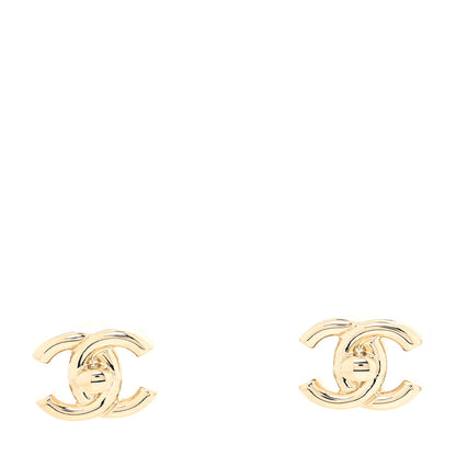Chanel Metal CC Turnlock Earrings Gold 1 of 4