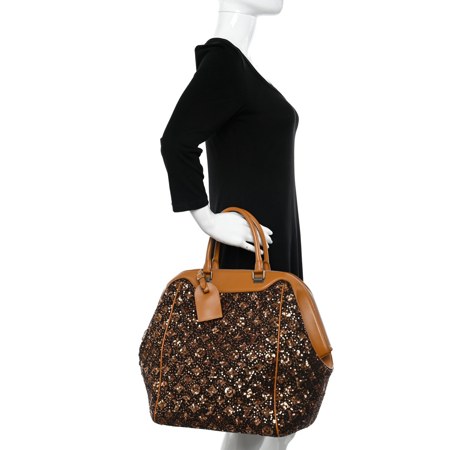 Louis Vuitton Sequin Monogram Sunshine Express North South Gold 2 of 10