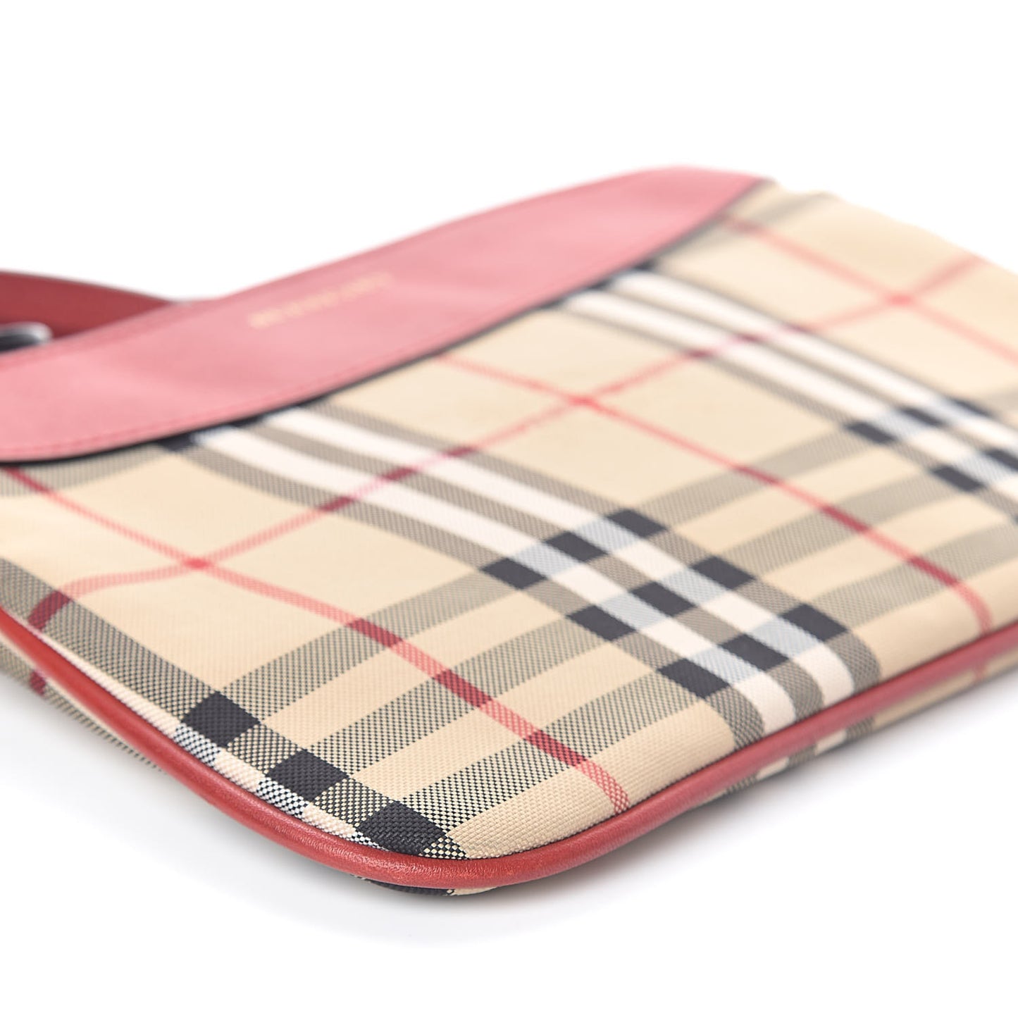 Horseferry Check Peyton Crossbody Clutch Bag Red