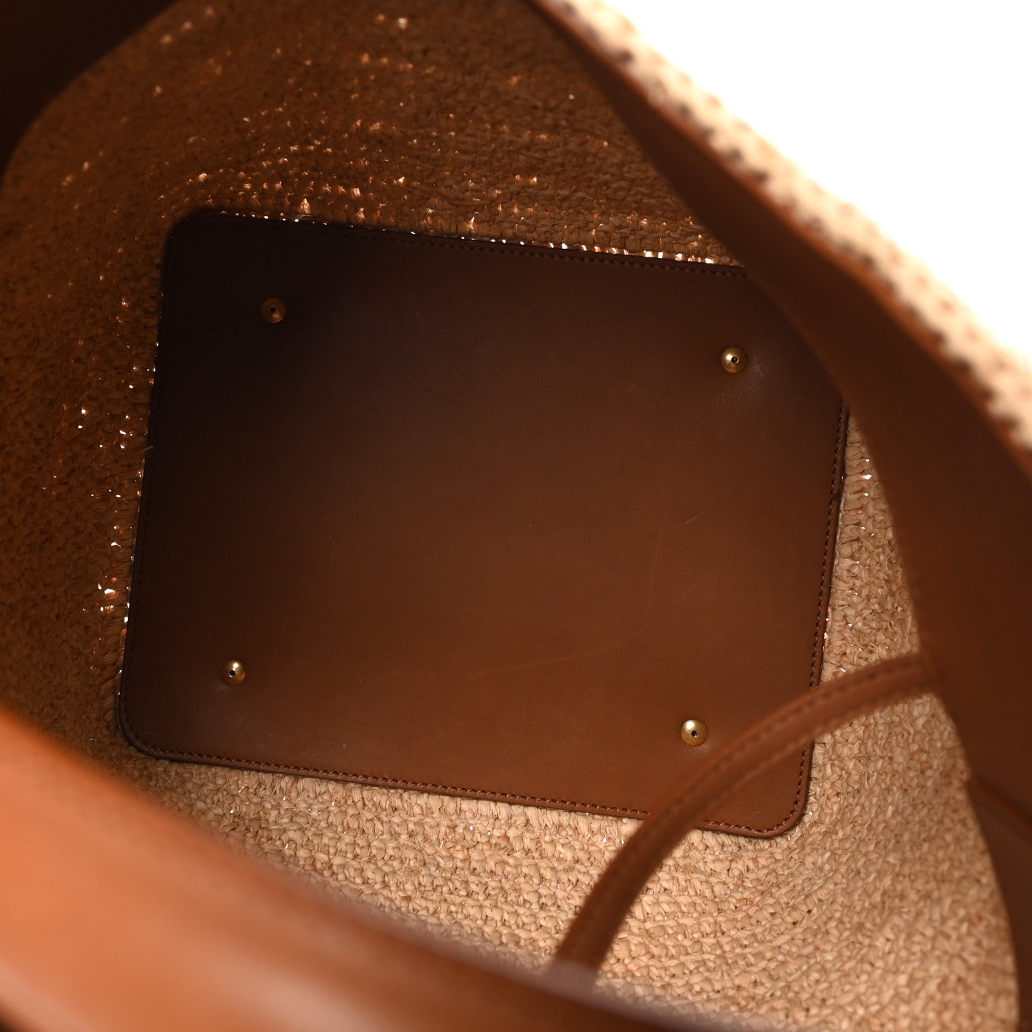 Saint Laurent Raffia Vegetable Le 37 Bucket Bag Naturel Brick 4 of 9