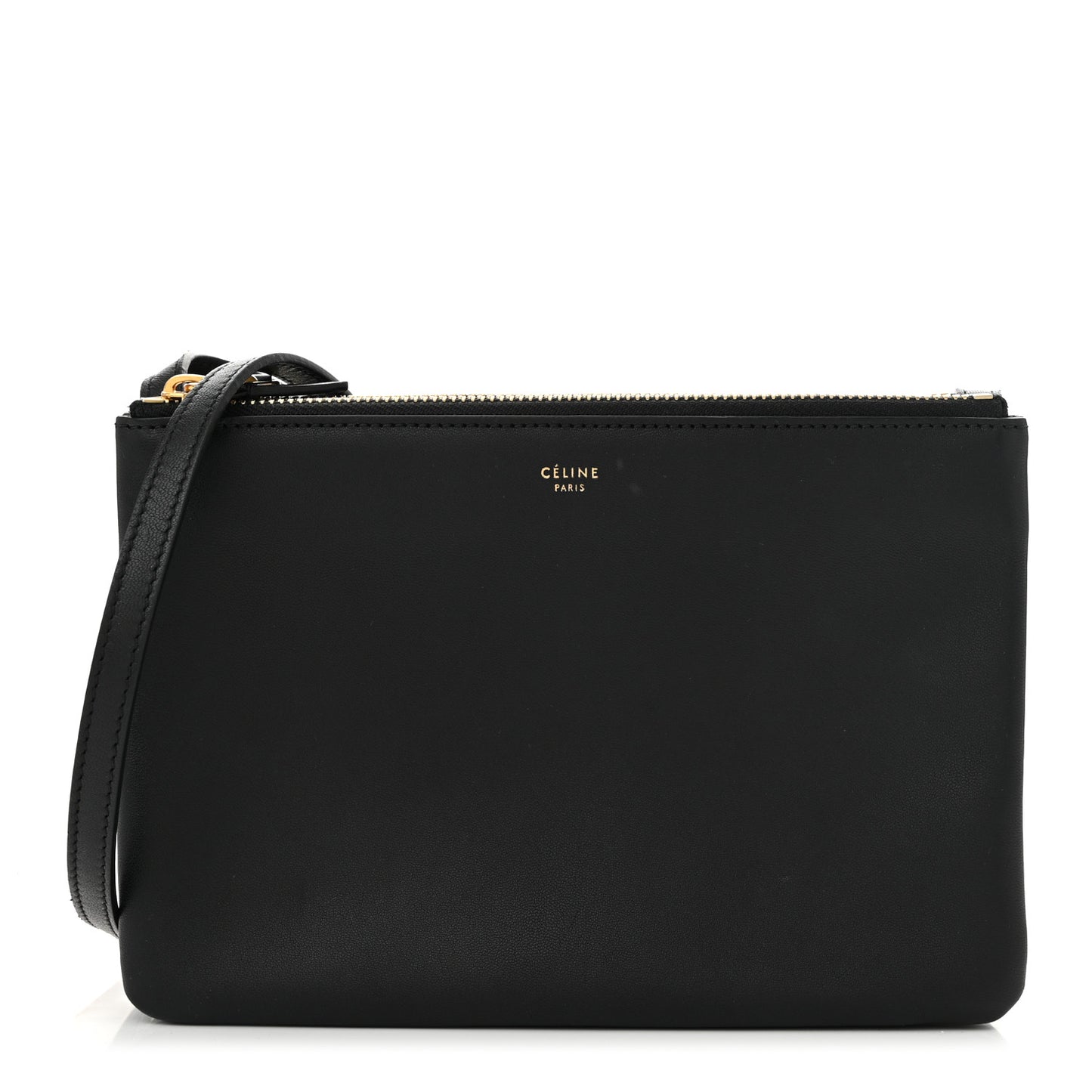 Lambskin Small Trio Crossbody Bag Black