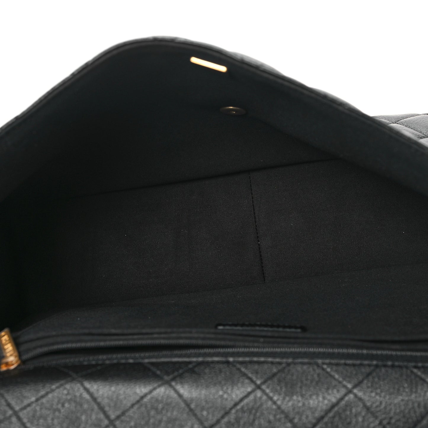 Caviar Quilted XXL Travel Flap Bag Black