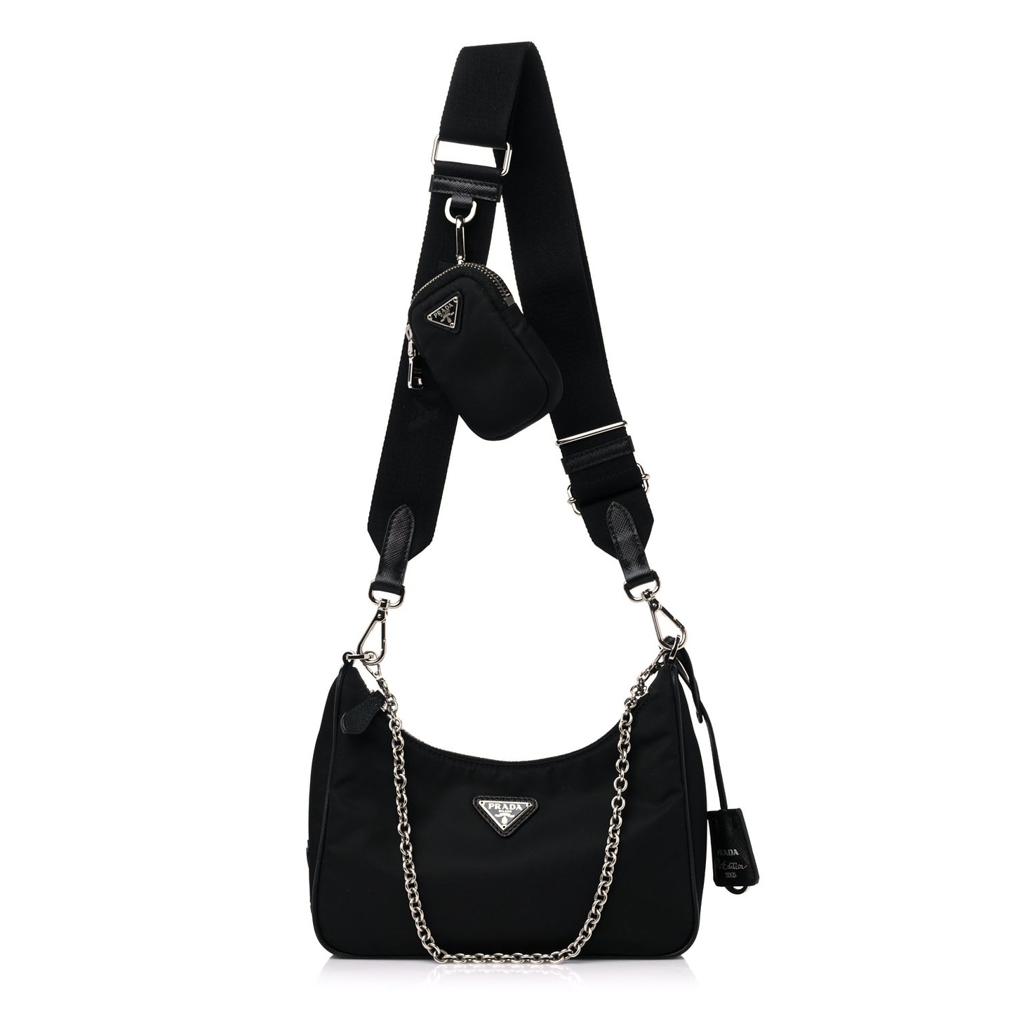 Nylon Re-Edition 2005 Shoulder Bag Black