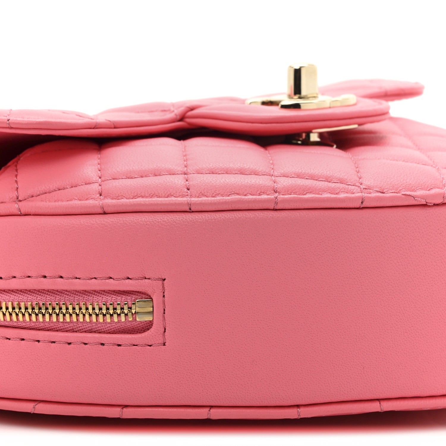 Chanel Lambskin Quilted CC In Love Heart Bag Pink 10 of 10