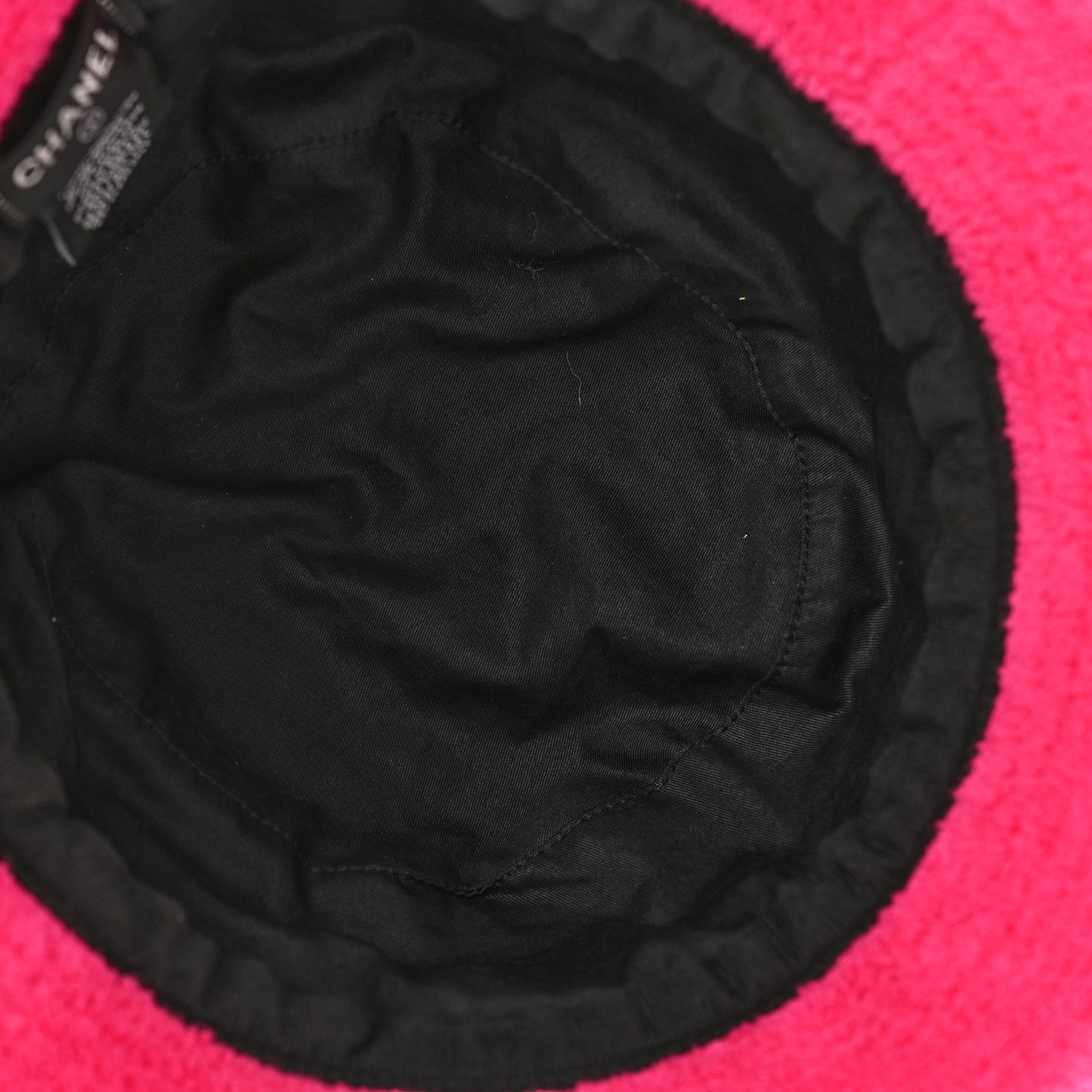 Cotton Terry Cloth CC Bucket Hat M Green Pink