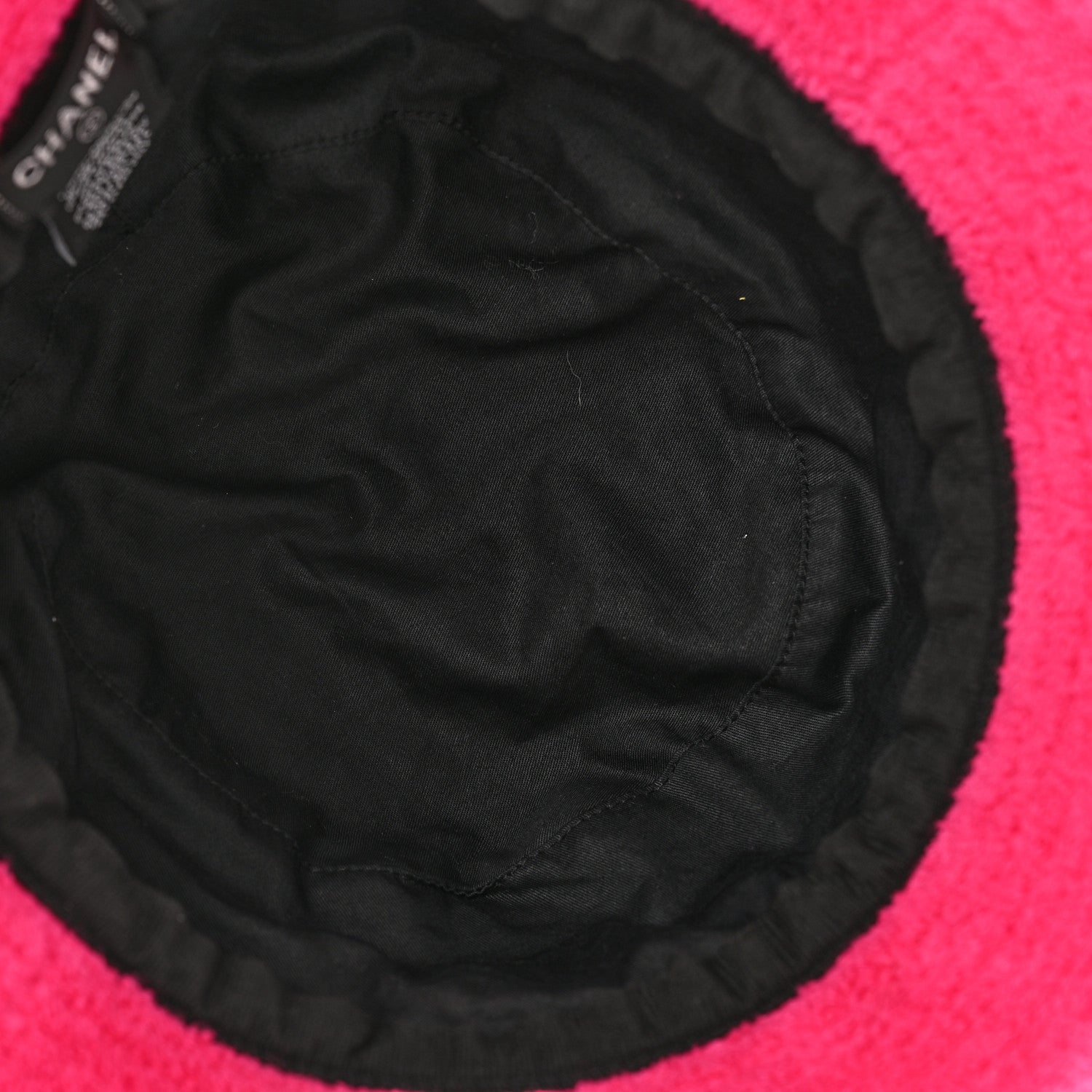 Chanel Cotton Terry Cloth CC Bucket Hat M Green Pink 7 of 10