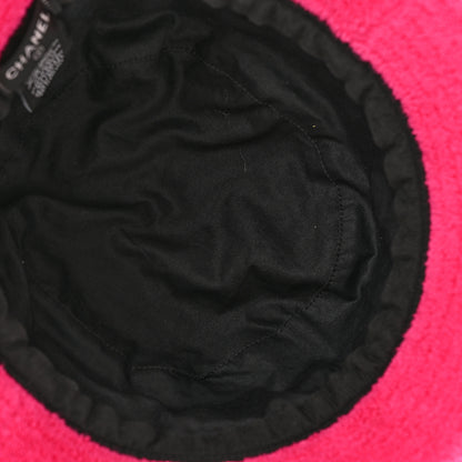 Chanel Cotton Terry Cloth CC Bucket Hat M Green Pink 7 of 10