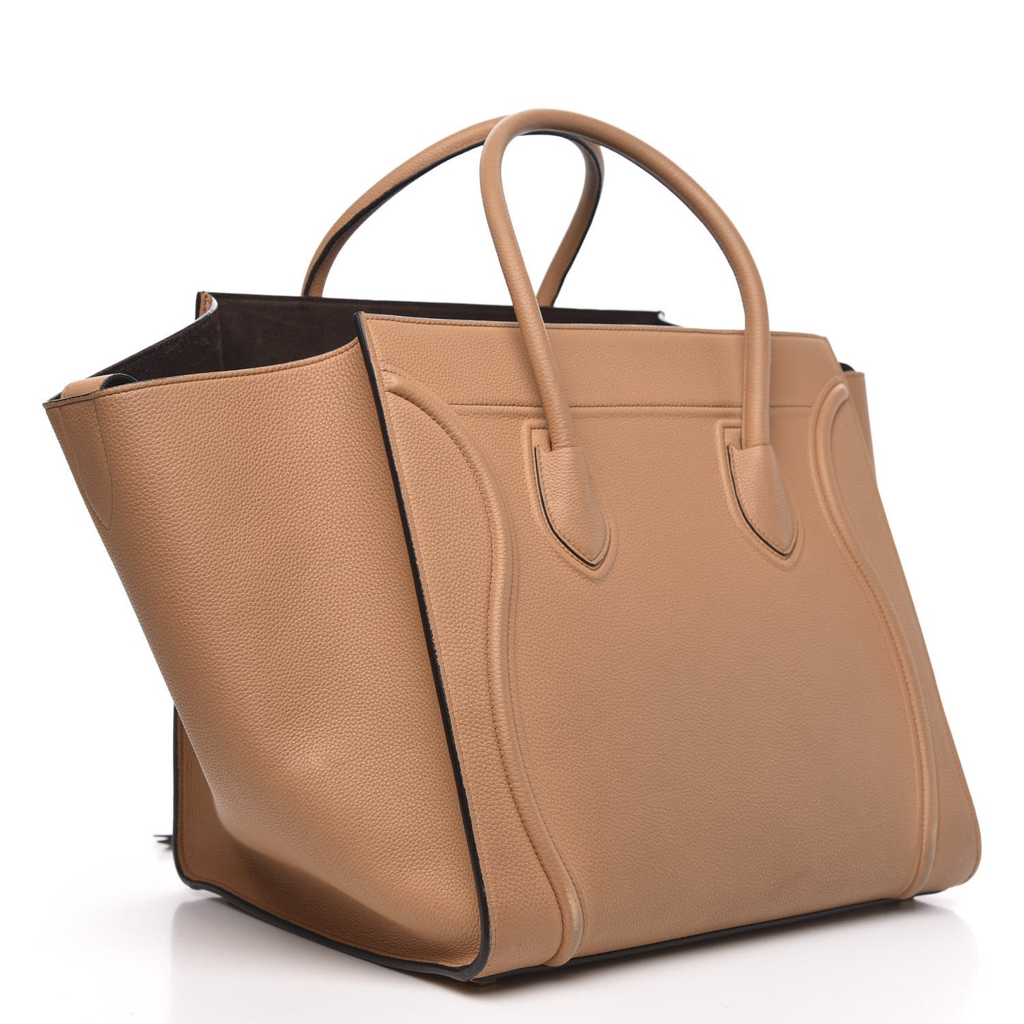 Baby Grained Calfskin Medium Phantom Luggage Camel