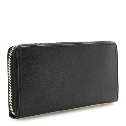 Saint Laurent Chevre Belle De Jour Zip Around Wallet Black 3 of 7