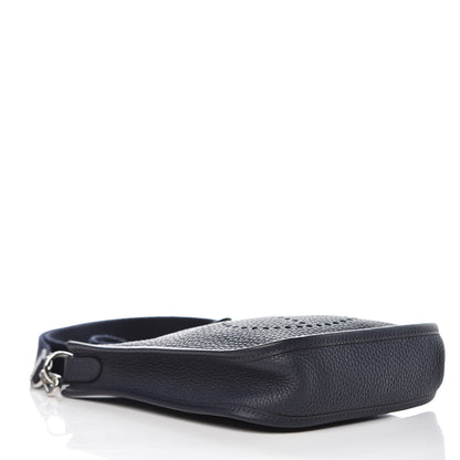 Hermes Taurillon Clemence Amazone Evelyne TPM Bleu Nuit Bleu Indigo 4 of 9