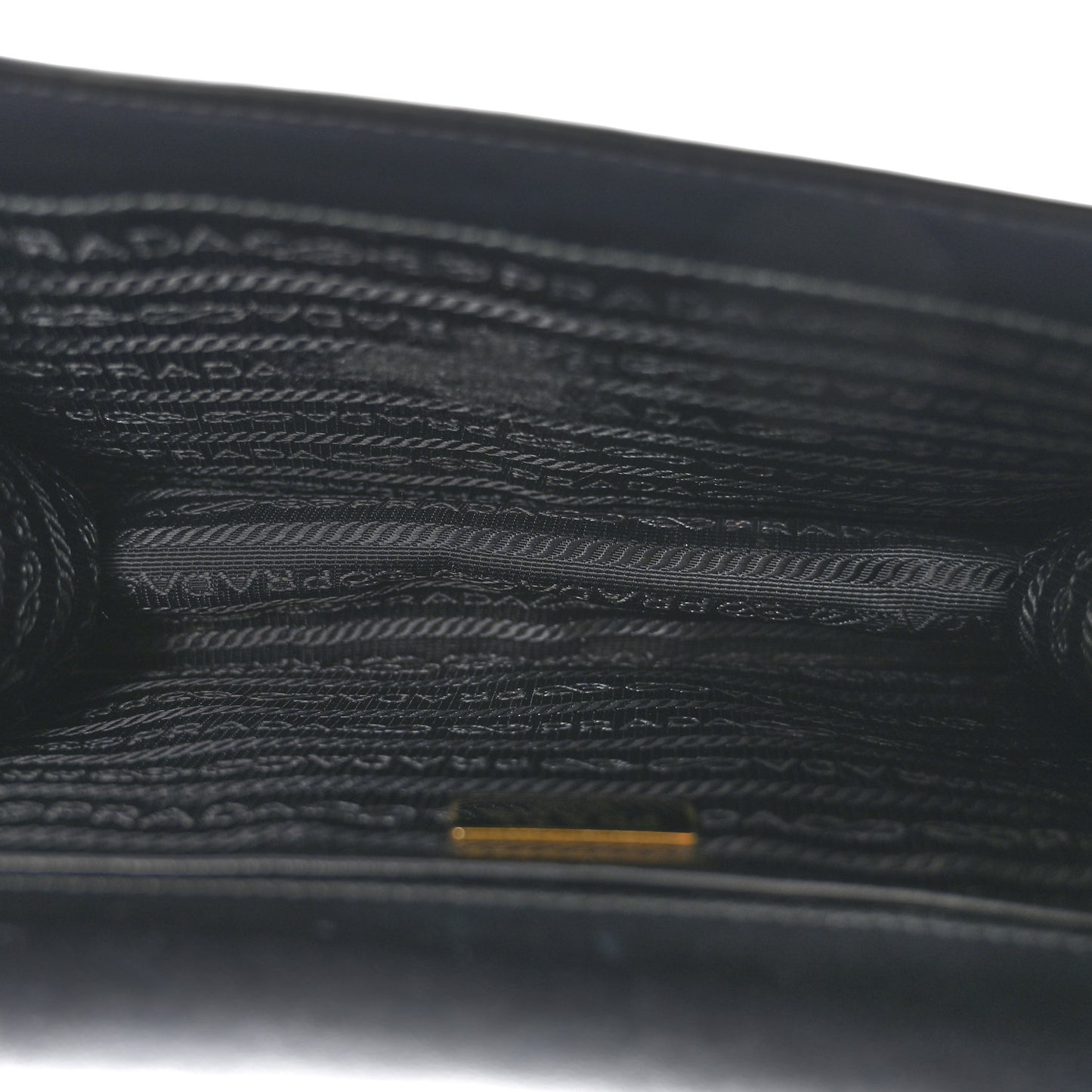 Saffiano Chain Shoulder Bag Black