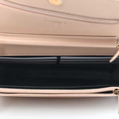 Chanel Caviar Quilted CC Filigree Wallet On Chain WOC Beige Black 5 of 10