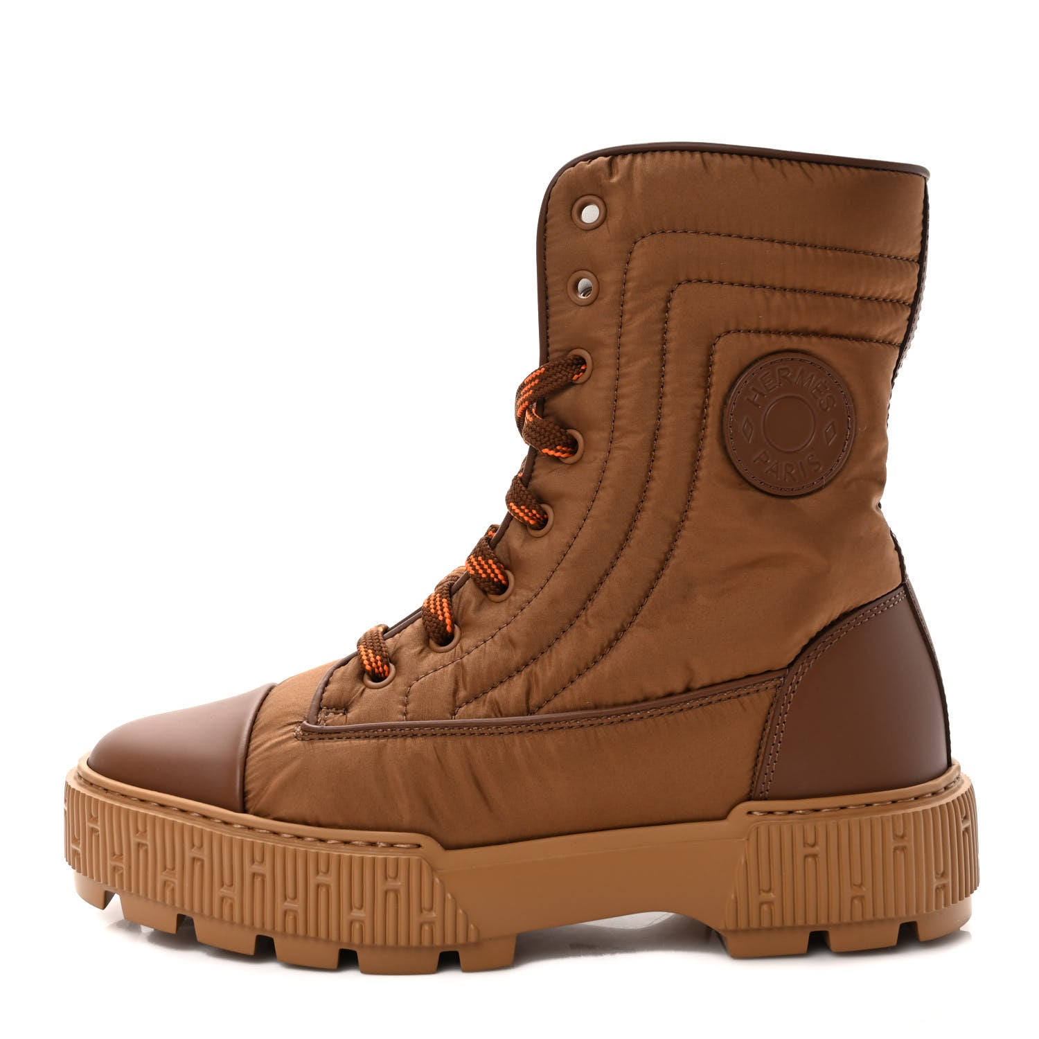 Hermes Calfskin Parachute Fresh Ankle Boots 36 Brun Amourette 1 of 10