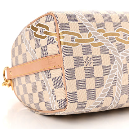 Louis Vuitton Damier Azur Nautical Speedy Bandouliere 25 9 of 10