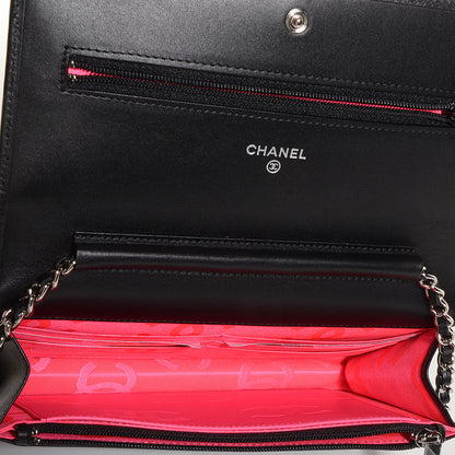 Chanel Calfskin Quilted Cambon Wallet On Chain WOC Black 6 of 9