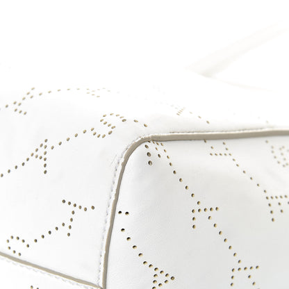 Stella McCartney Eco Alter Nappa Perforated Logo Tote Optical White 9 of 14