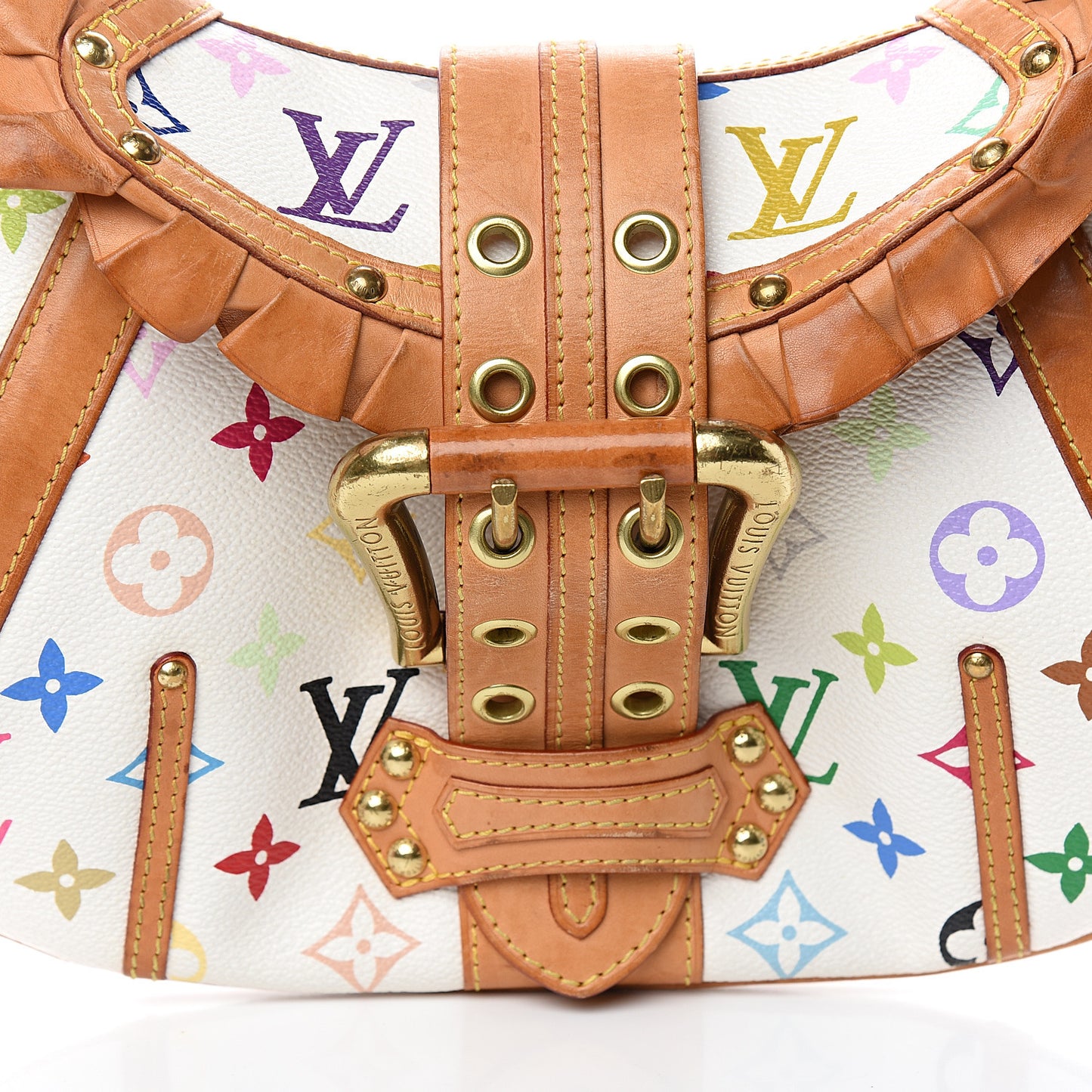 Monogram Multicolor Leonor White