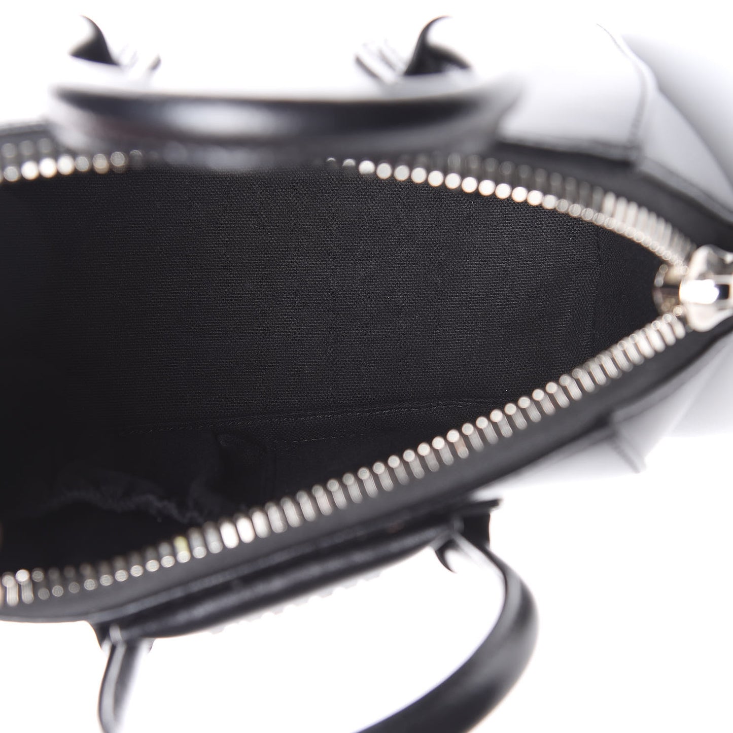 Shiny Lord Calfskin Mini Antigona Black