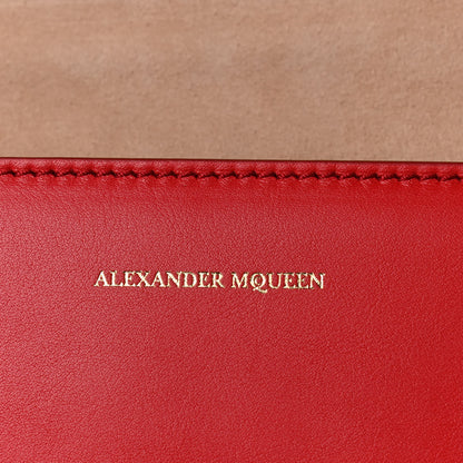 Alexander McQueen Calfskin Small Insignia Chain Flap Red 9 of 26